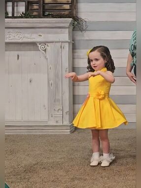 3T/4T Dandan Li Yellow Dress